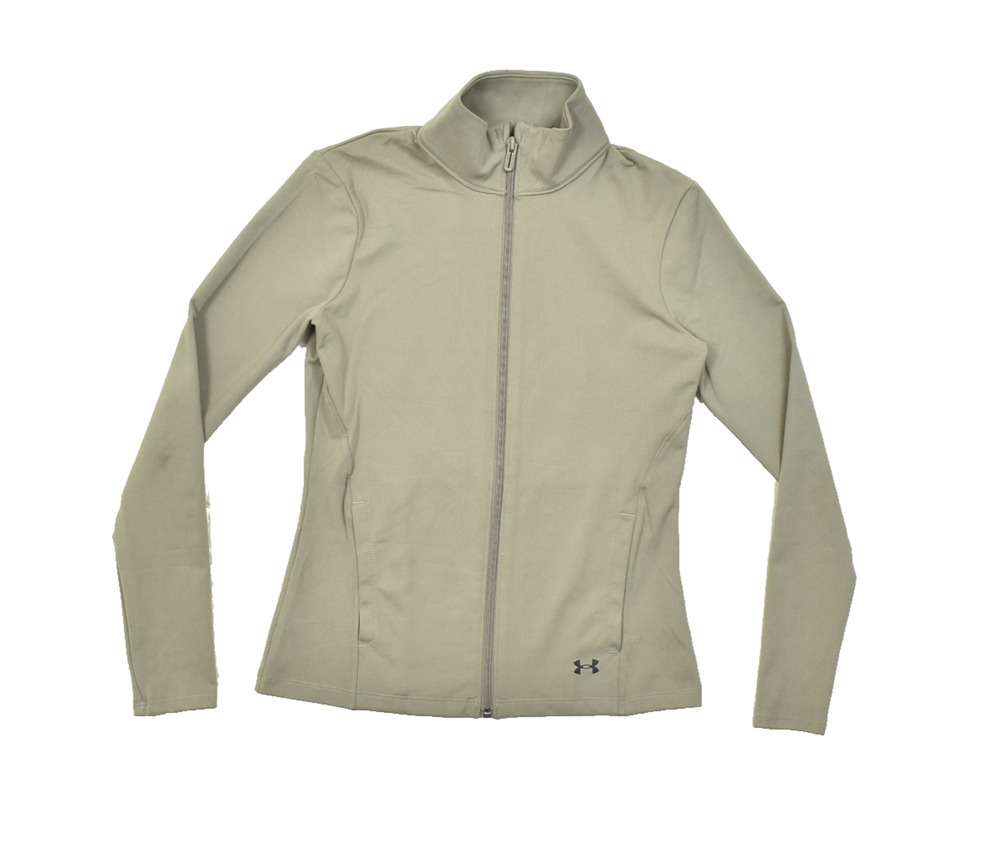 Under Armour Women's Full Zip Fitted Athletic Jacket Regular Size XS Brown